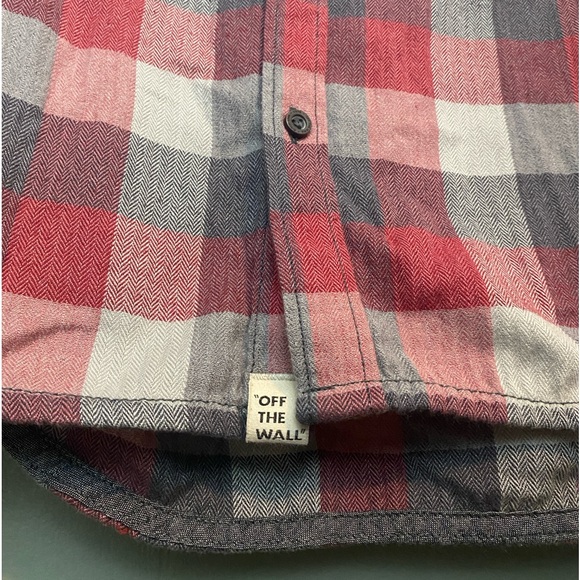 Vans - Off The Wall - Button Down Plaid Long Sleeve Flannel - Small - Picture 4 of 6